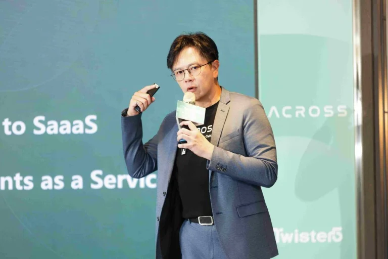 極風雲創董事長張紘綱表示，企業不缺 AI 工具，真正缺的是一個能統一管理與掌握使用行為的入口，而 Across 正是為此而生的治理平台。